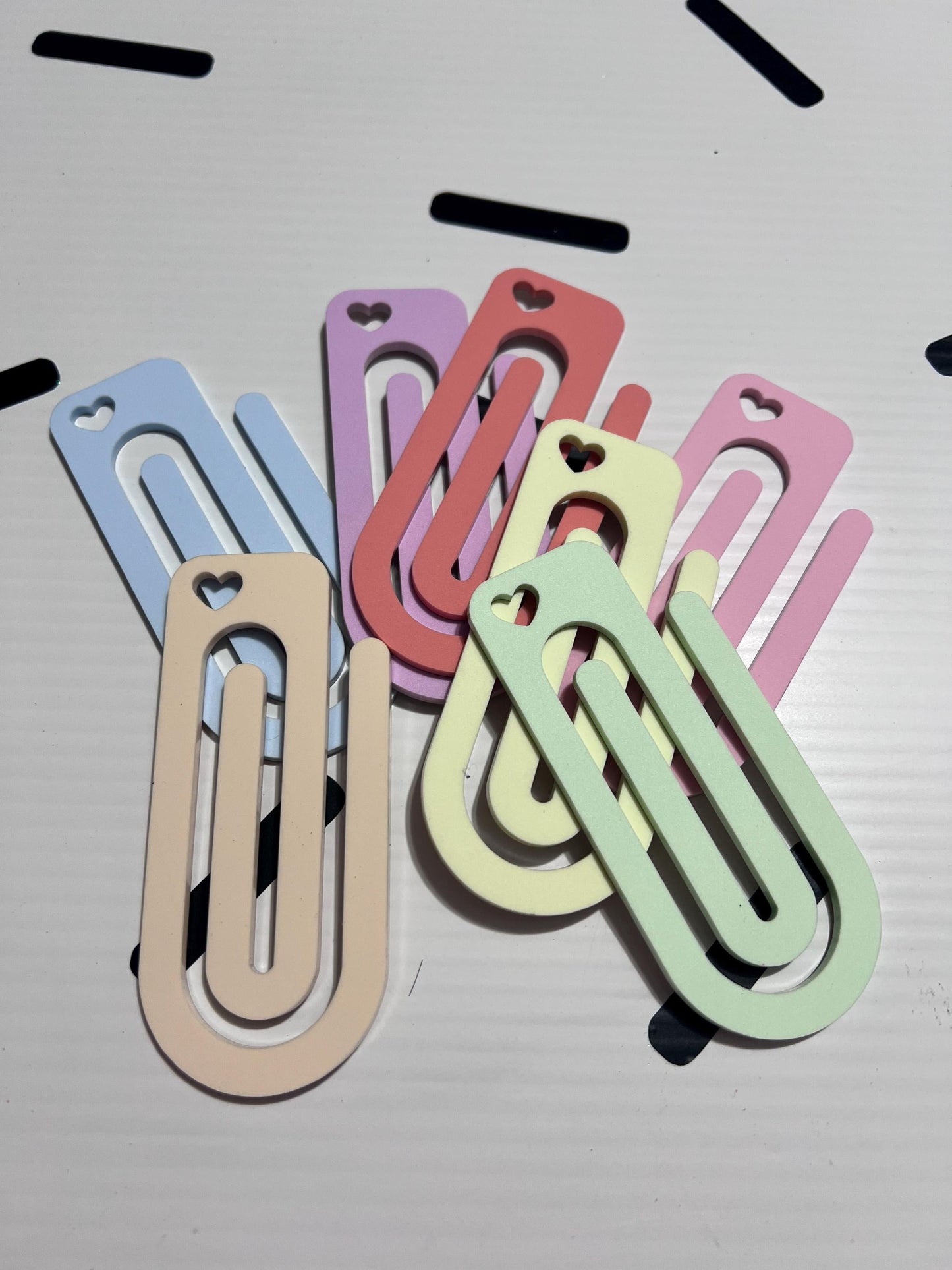 Jumbo Heart Paperclip: Pastel Planner Clip, Journal Bookmark