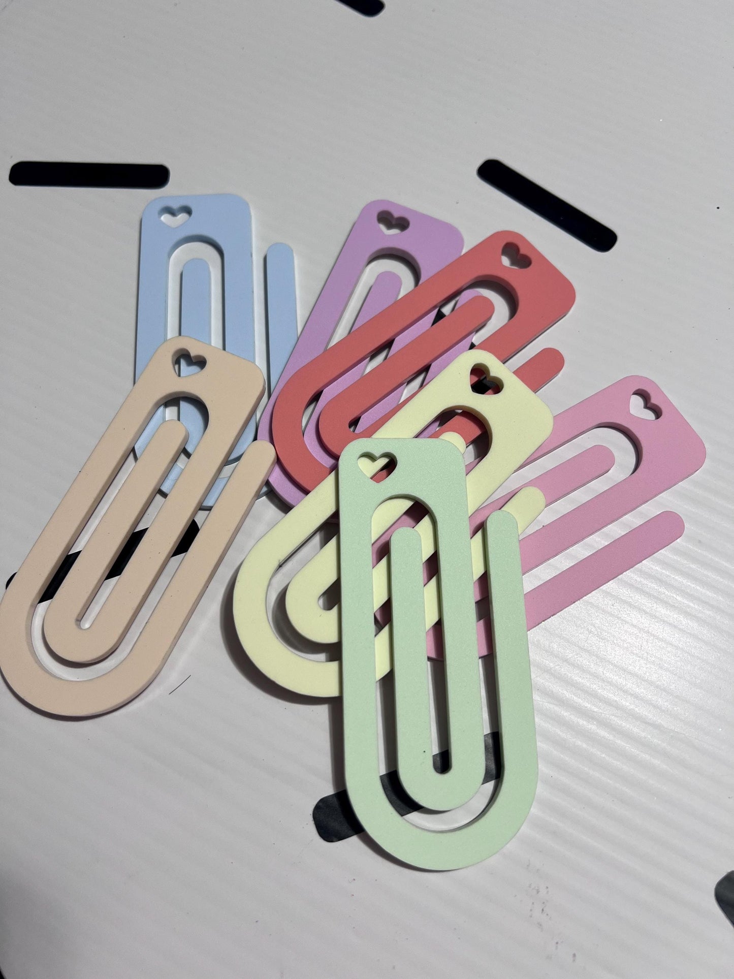 Jumbo Heart Paperclip: Pastel Planner Clip, Journal Bookmark