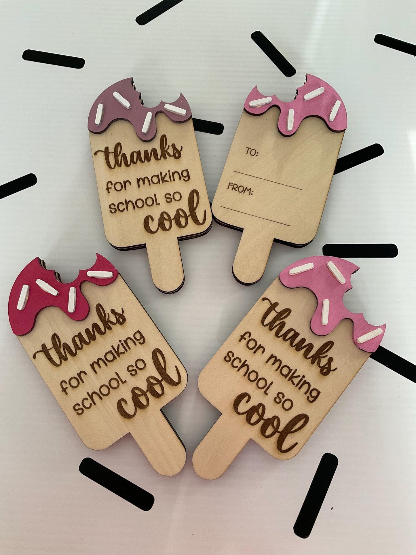 End of School Year Teacher Popsicle Gift Card Holder | Thank You | Cute Teacher Appreciation Card | Teacher Gift | Popsicle Gift Card Holder