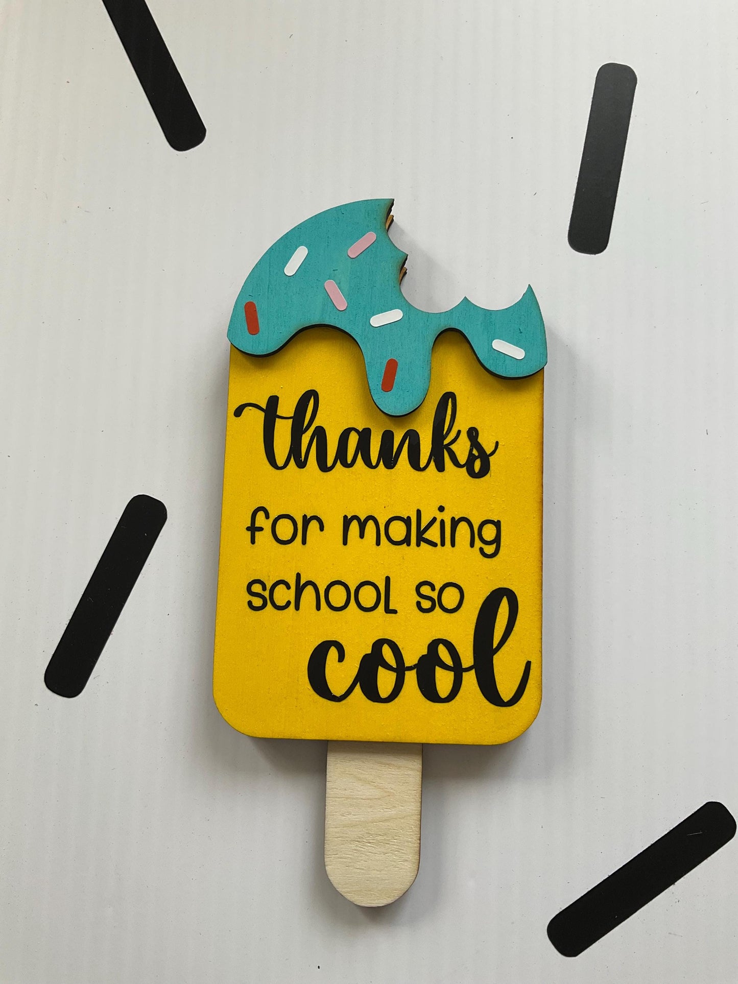 Ice Cream Gift Card Holder Magnet: Teacher Appreciation Gift