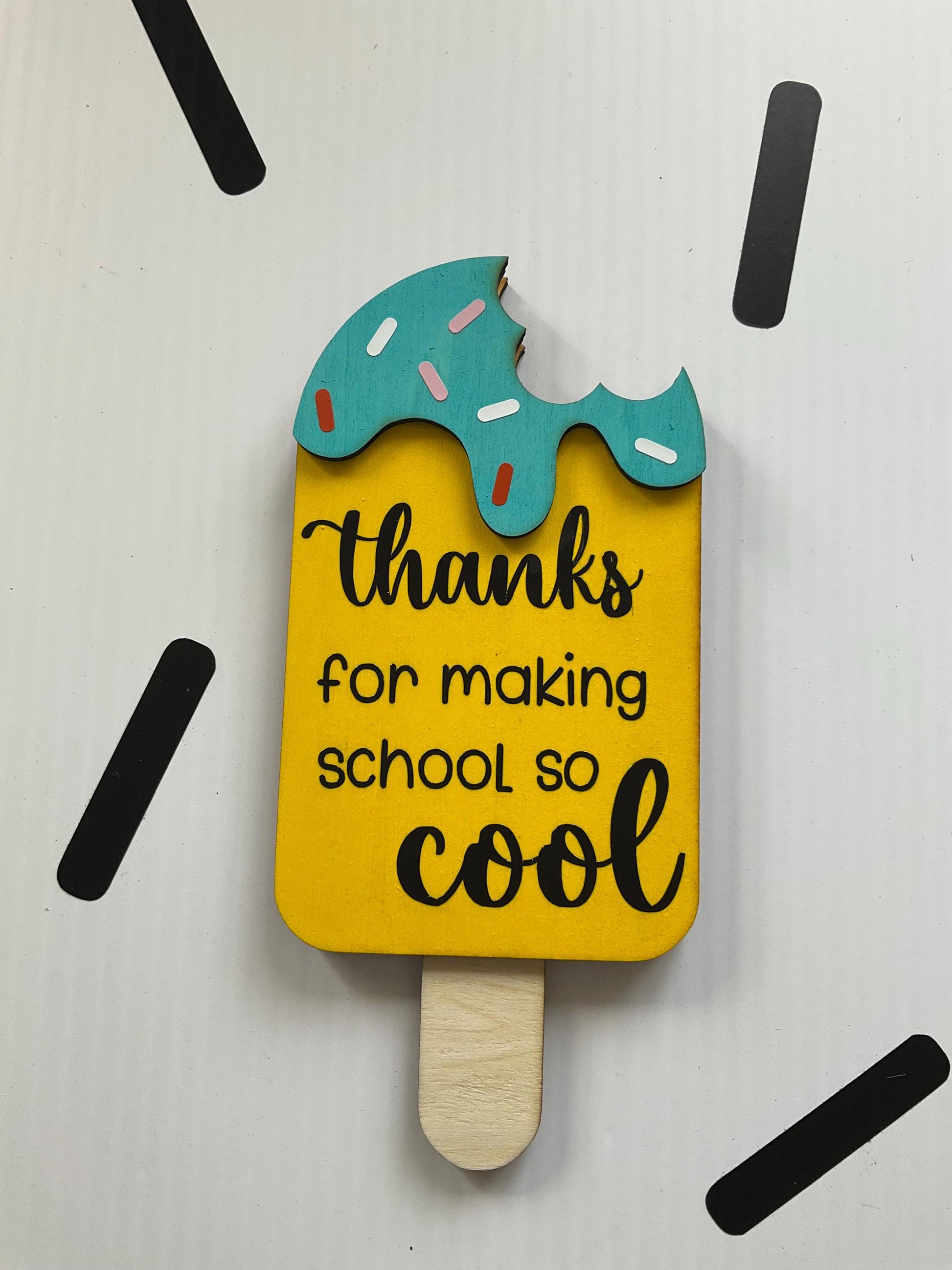 Ice Cream Gift Card Holder Magnet: Teacher Appreciation Gift