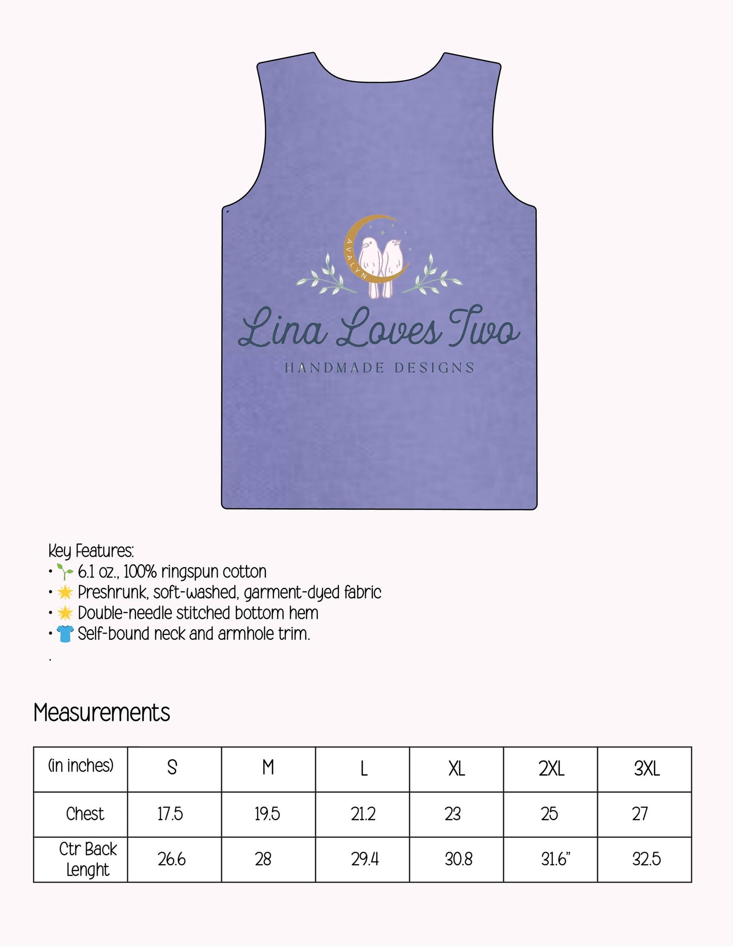 Embroidered Glitter Bow Tank Top: Comfort Colors Loose Fit Shirt