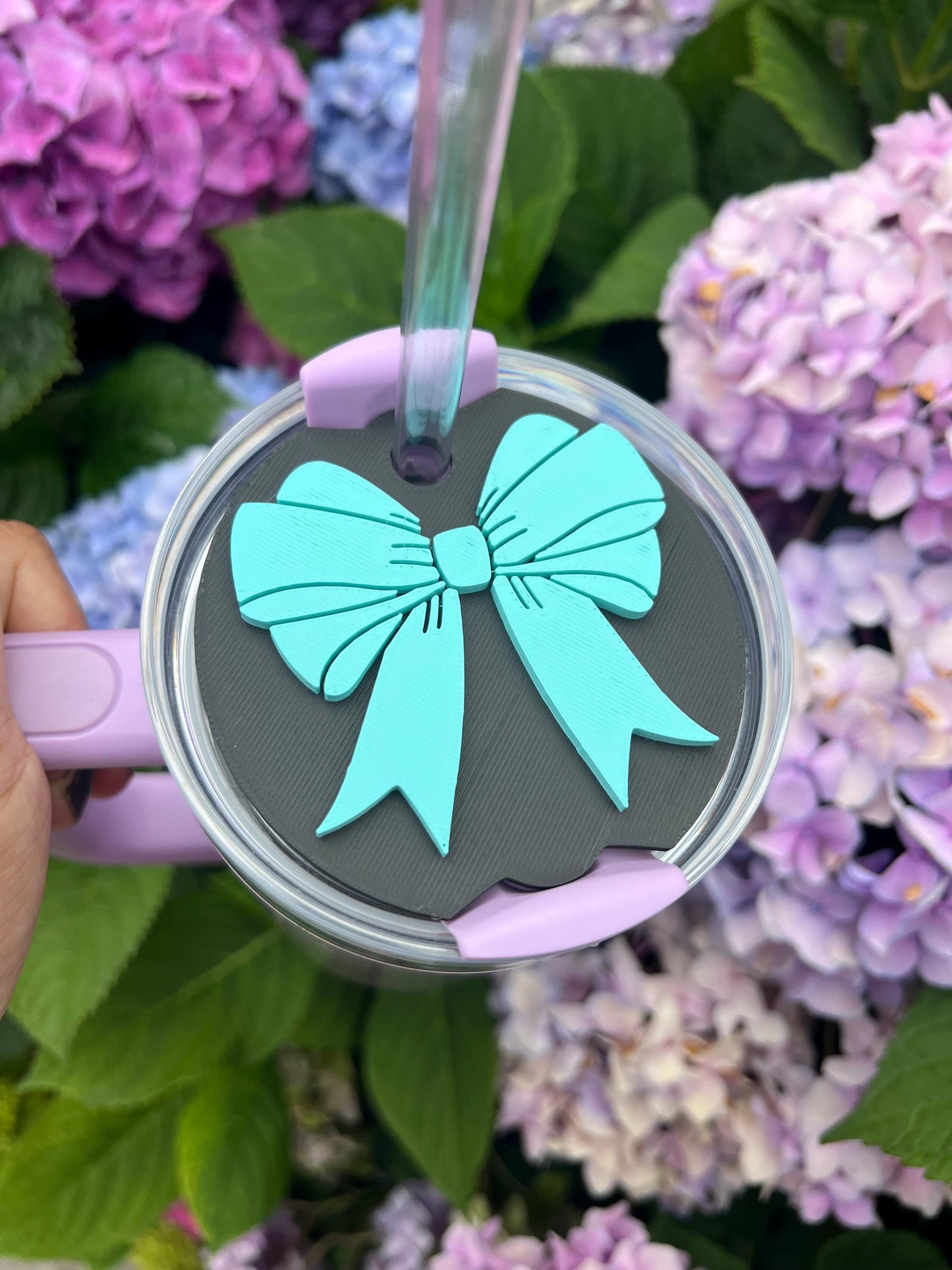 3D Printed Coquette Bow Straw Topper: Girly Stanley Tumbler Accessory