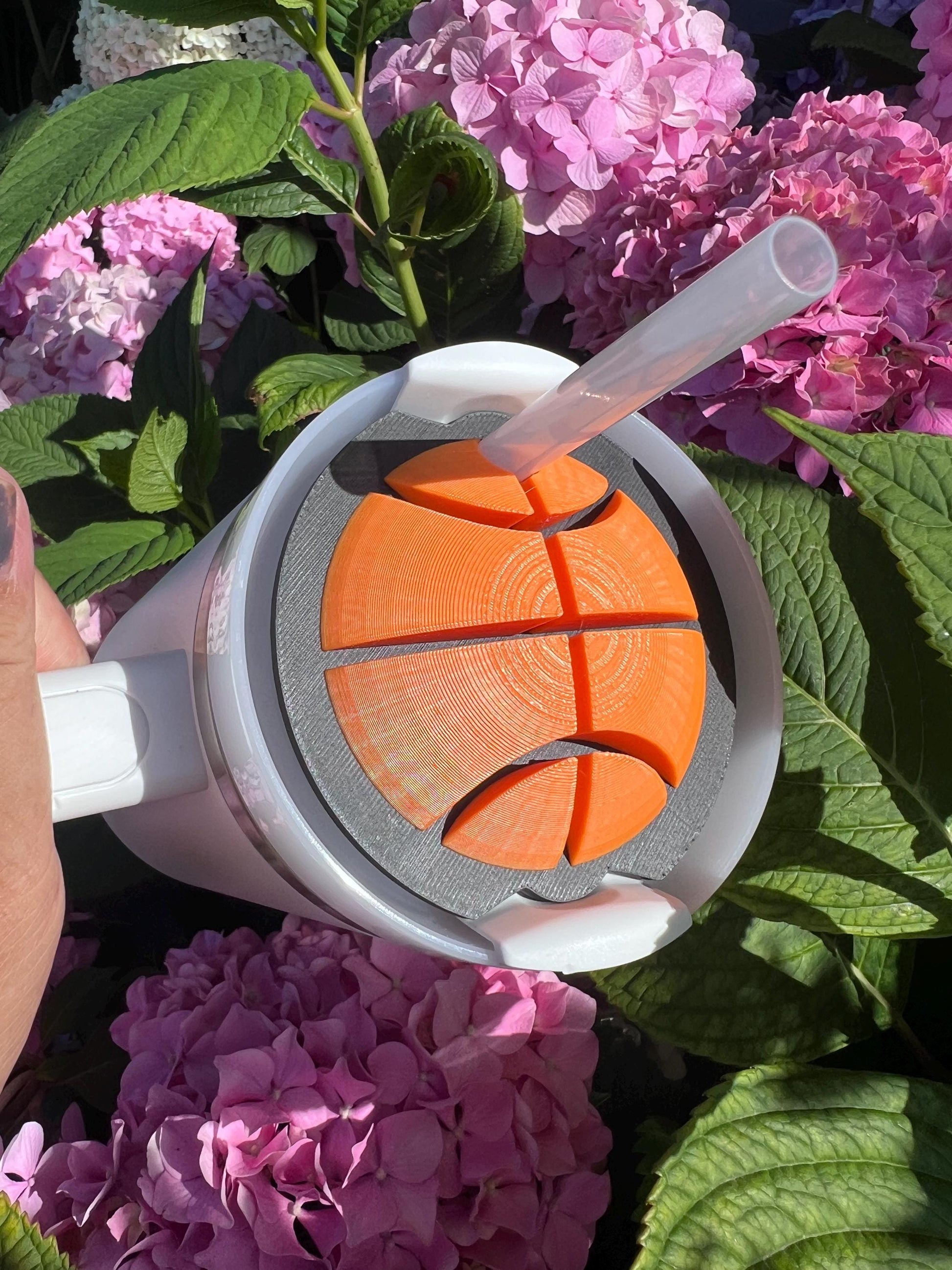 3D Printed Basketball Straw Topper: Stanley Tumbler Accessory