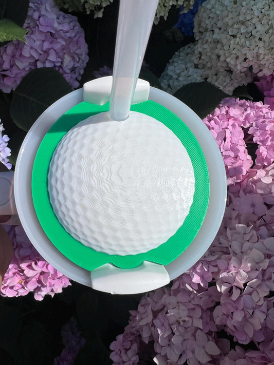 3D Printed Golf Ball Straw Topper: Stanley Tumbler Accessory