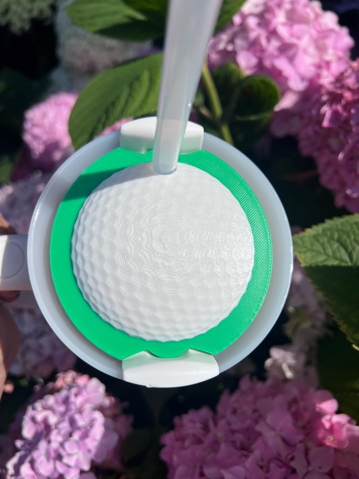 3D Printed Golf Ball Straw Topper: Stanley Tumbler Accessory