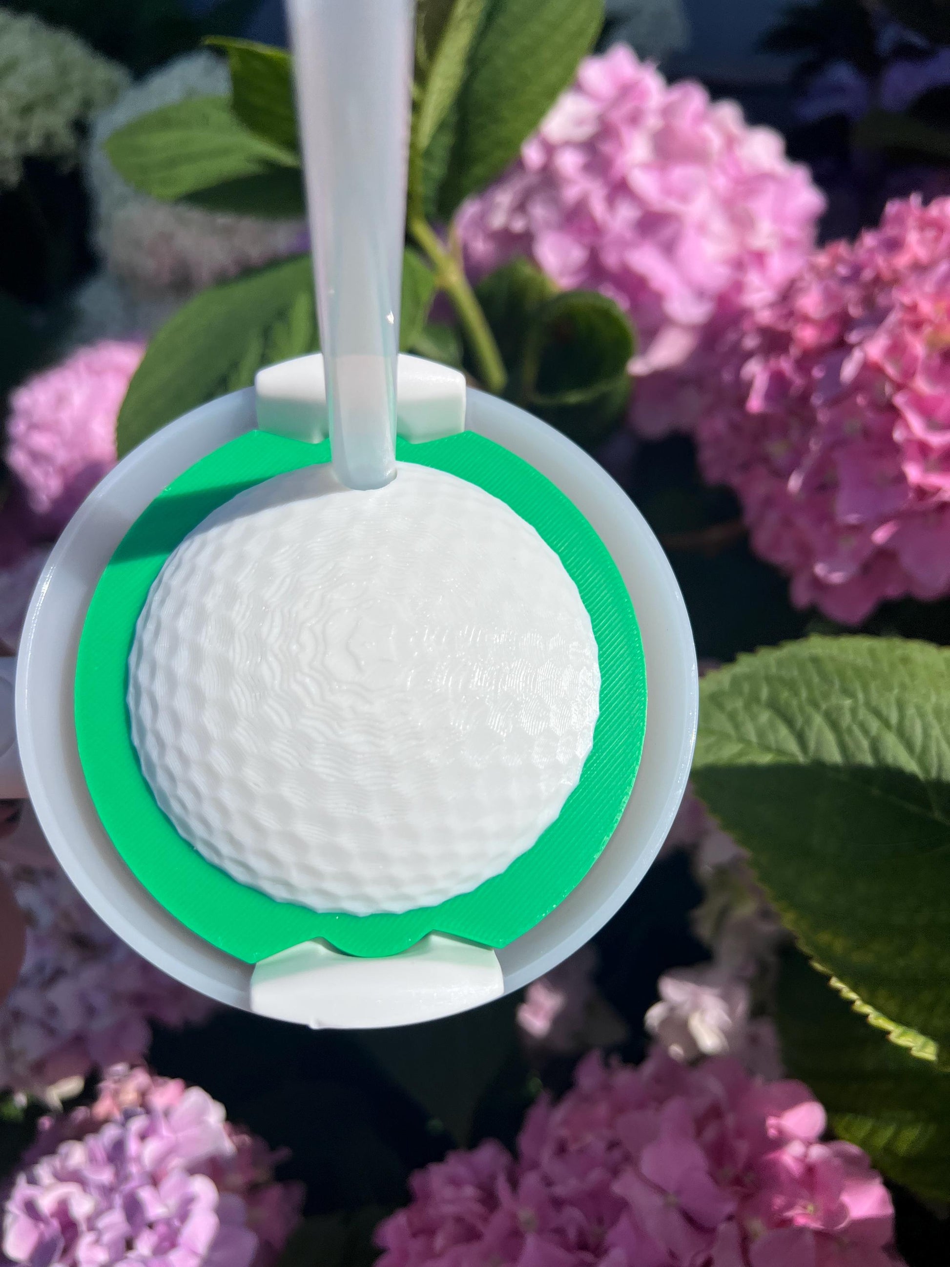3D Printed Golf Ball Straw Topper: Stanley Tumbler Accessory