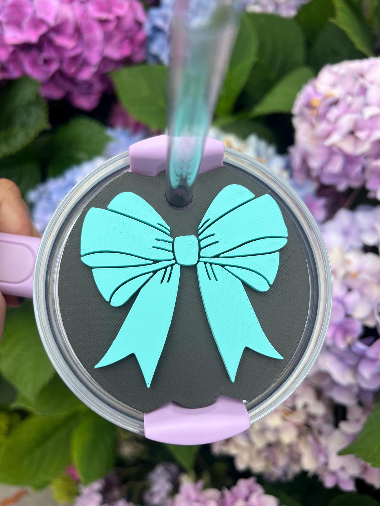3D Printed Coquette Bow Straw Topper: Girly Stanley Tumbler Accessory