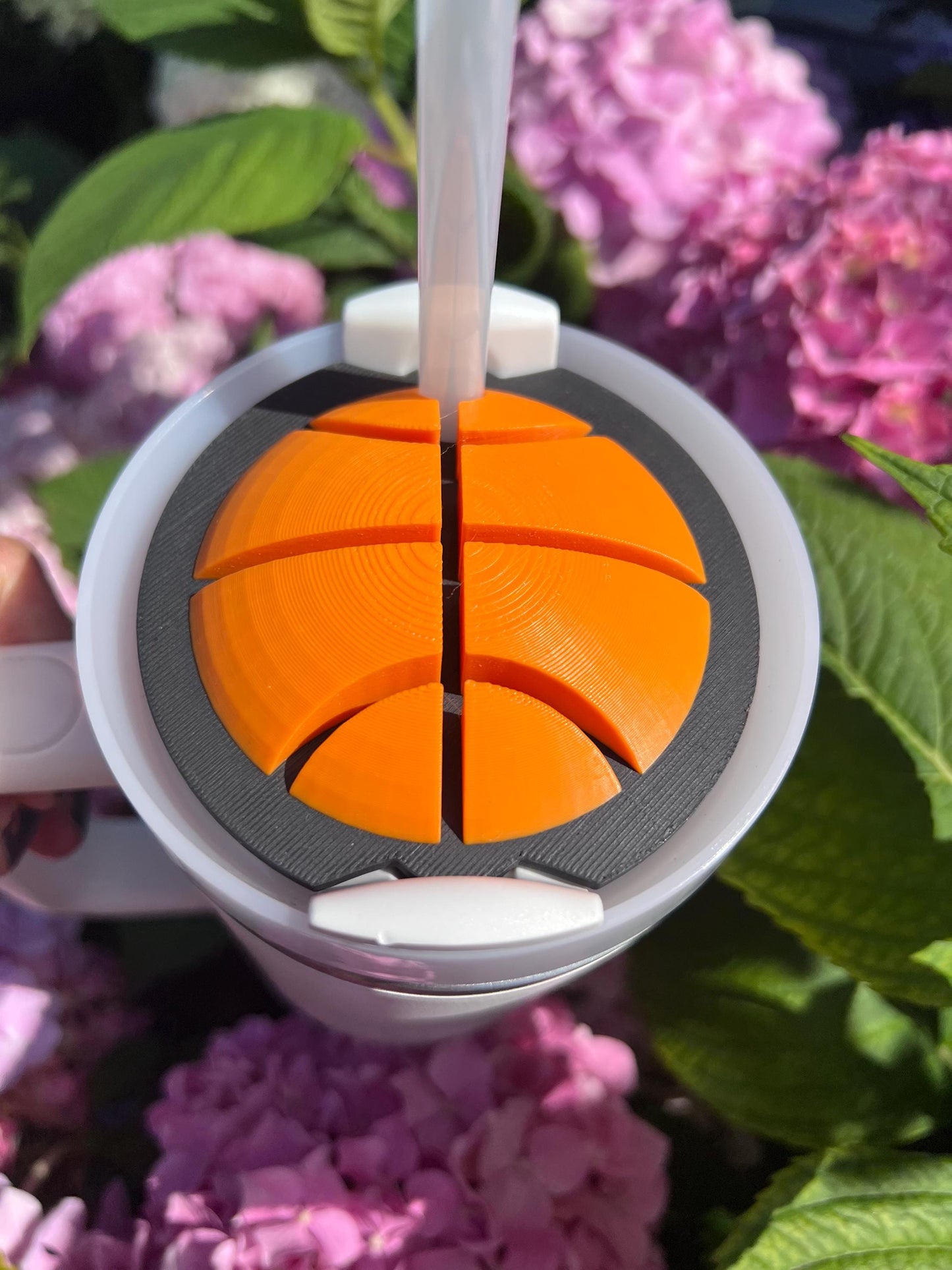 3D Printed Basketball Straw Topper: Stanley Tumbler Accessory