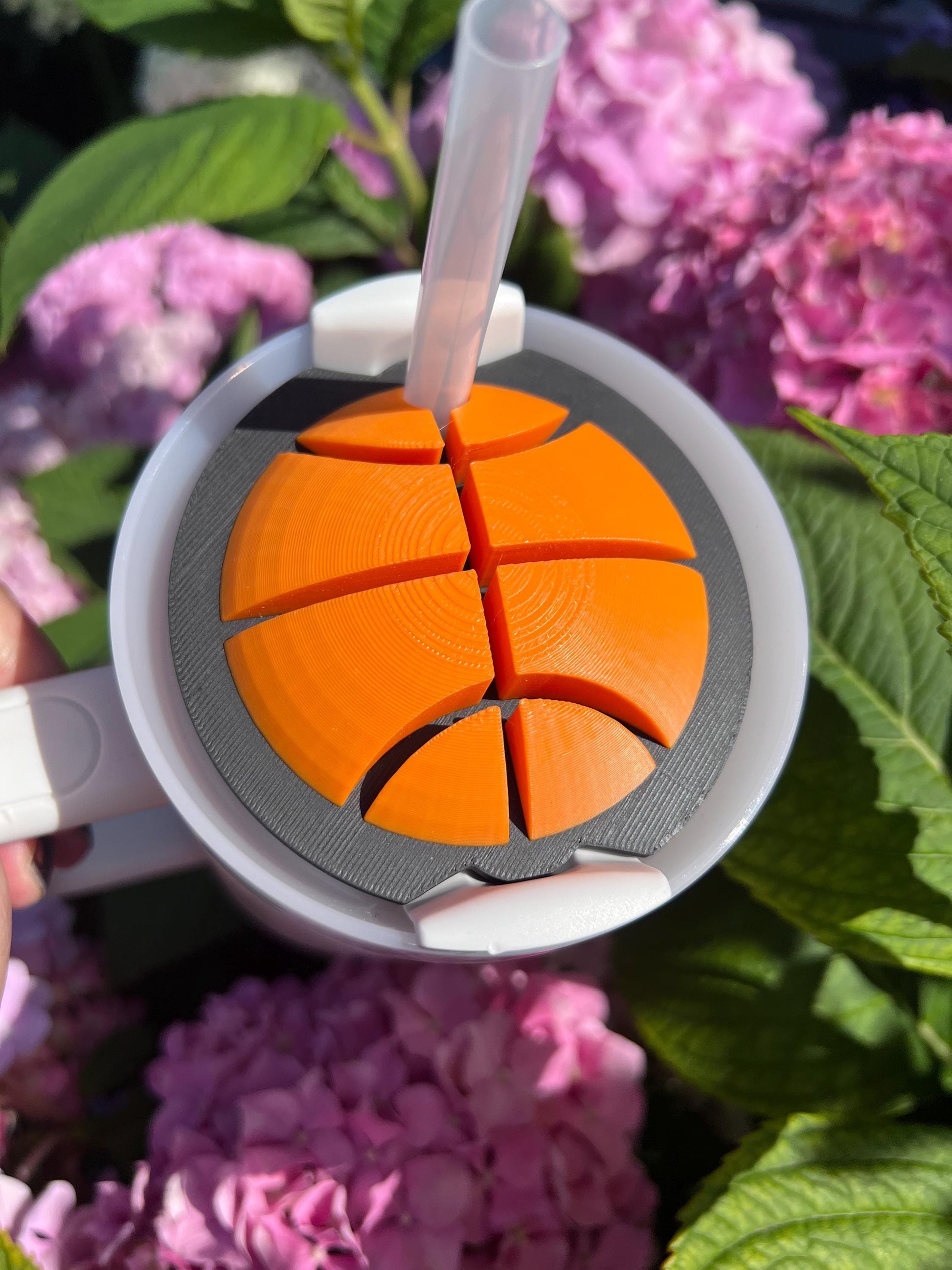 3D Printed Basketball Straw Topper: Stanley Tumbler Accessory