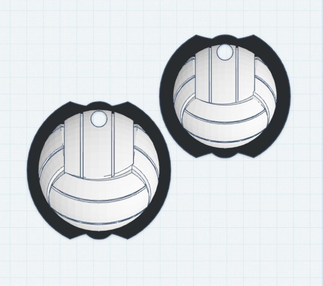 Volleyball Stanley Cup Topper: 3D Printable Tumbler Charm (STL File)