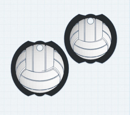 Volleyball Stanley Cup Topper: 3D Printable Tumbler Charm (STL File)
