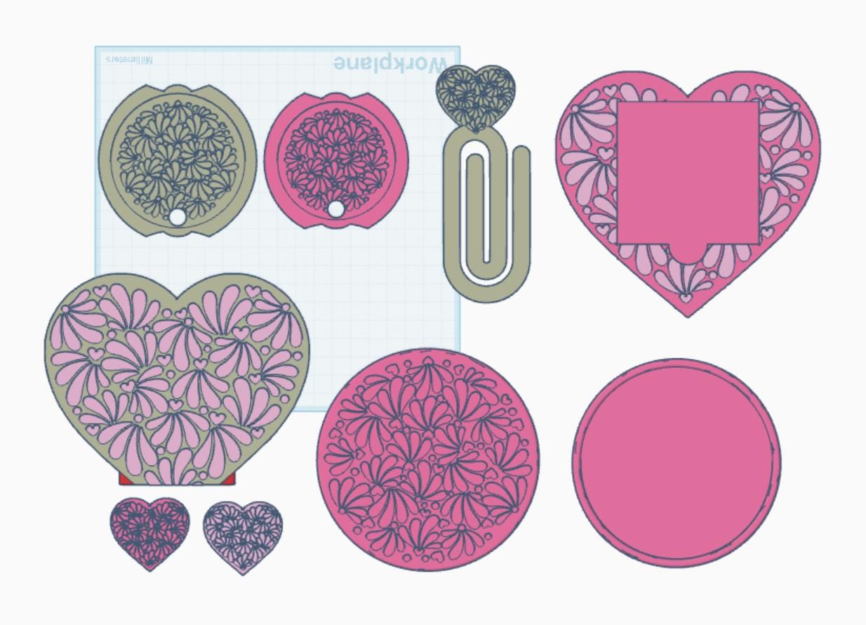 Mexican Talavera Desk Accessory STL Files: 3D Printing Bundle (Digital Files)