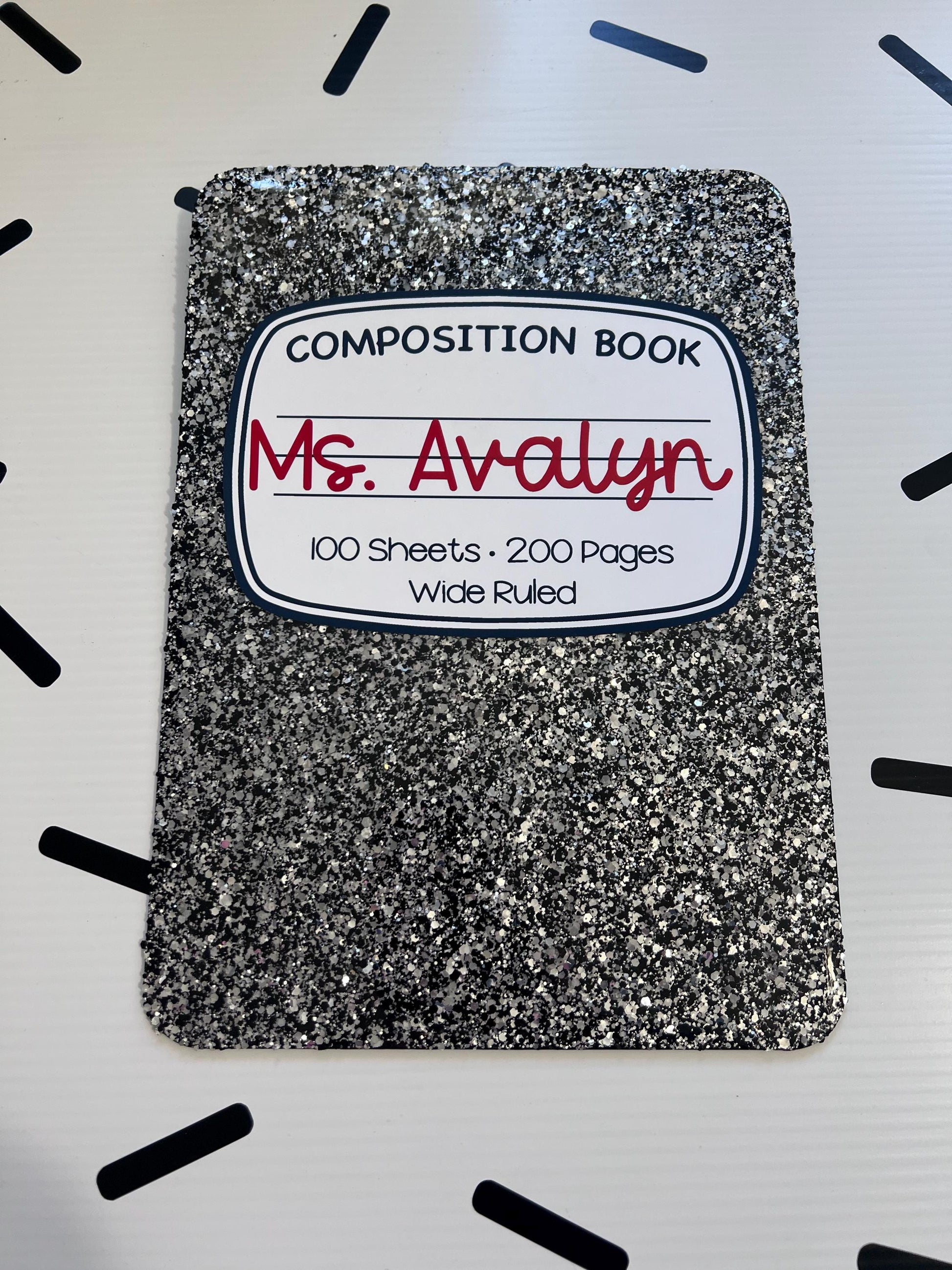Personalized Glitter Letter Clipboard: Teacher Appreciation Gift