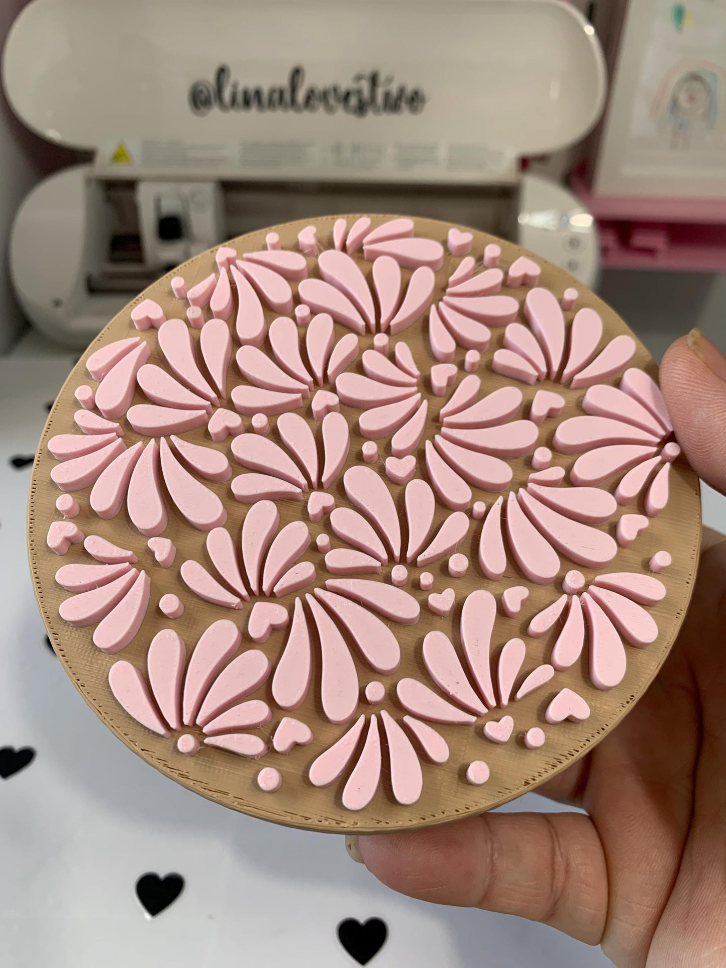 Talavera Desk Accessory 3D Print Files: Round Lid Container (STL/3MF)