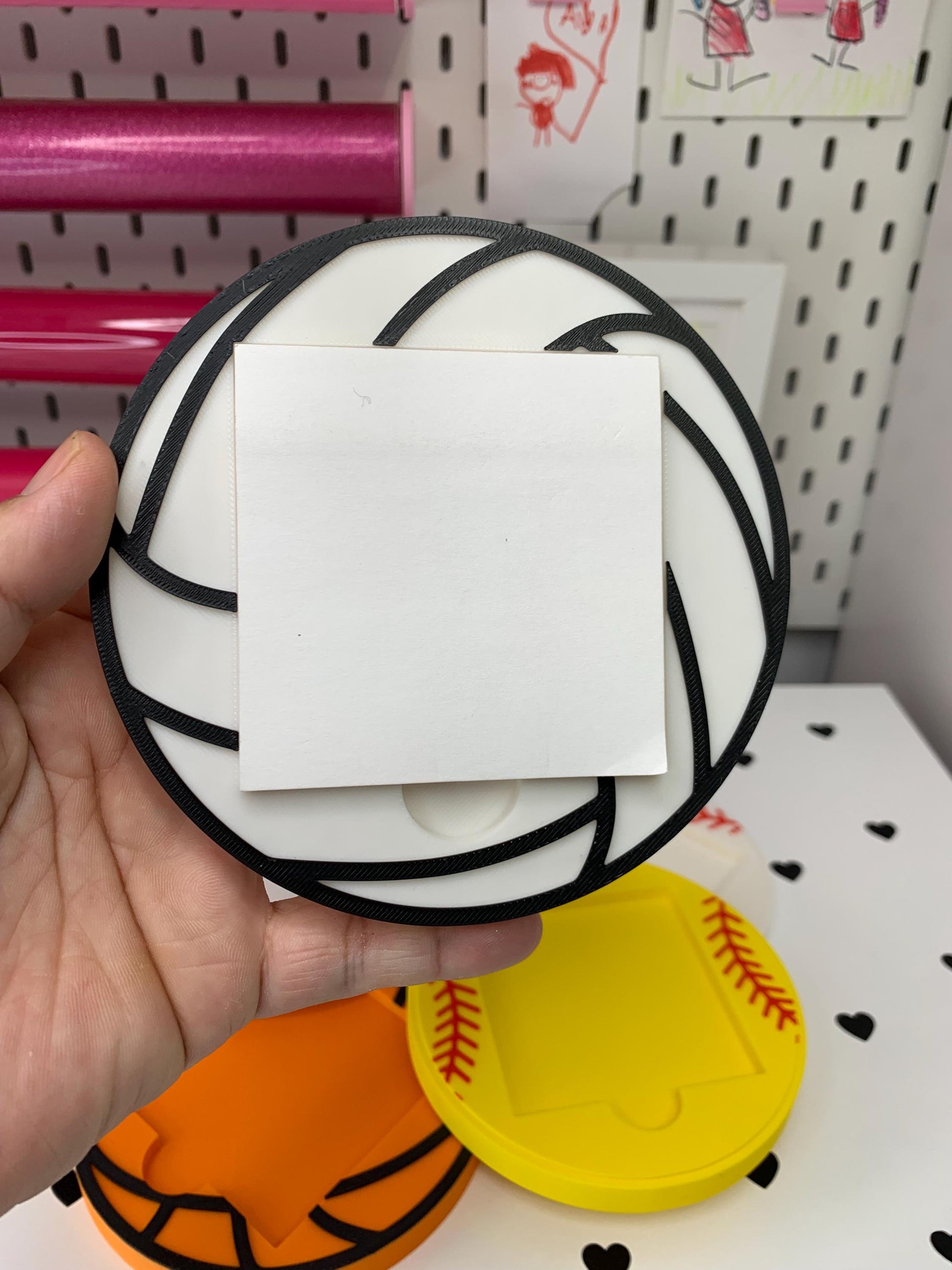 Sports Ball Sticky Note Holder Bundle: 3D Print Files (Digital Download)
