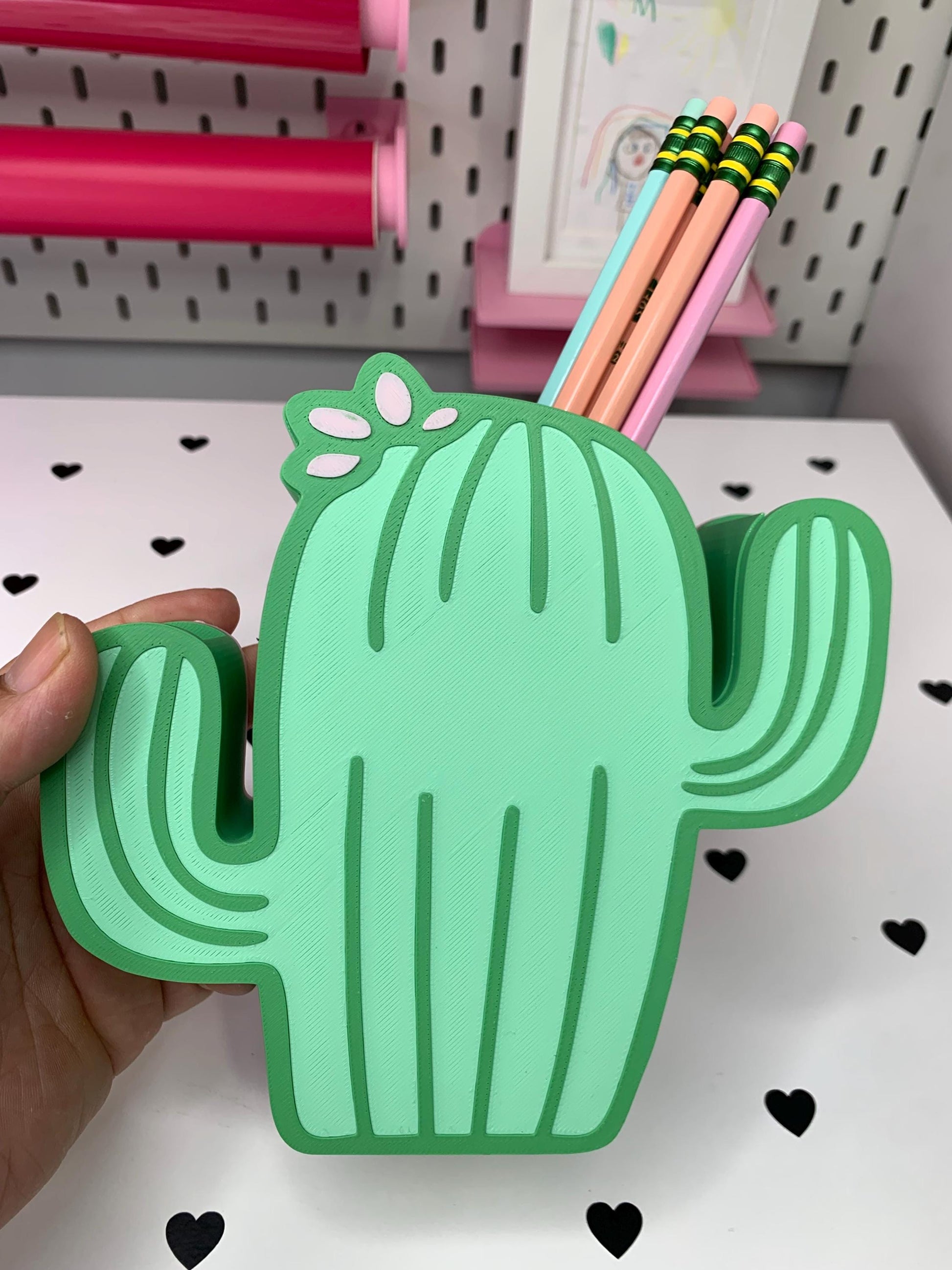 Cactus Desk Organizer Set: 3D Print Files (Digital Download)