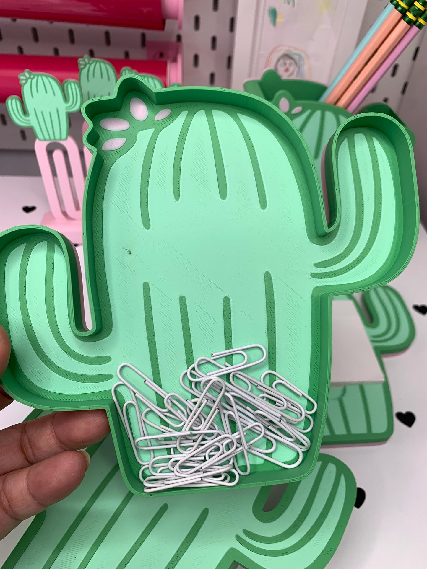 Cactus Desk Organizer Set: 3D Print Files (Digital Download)