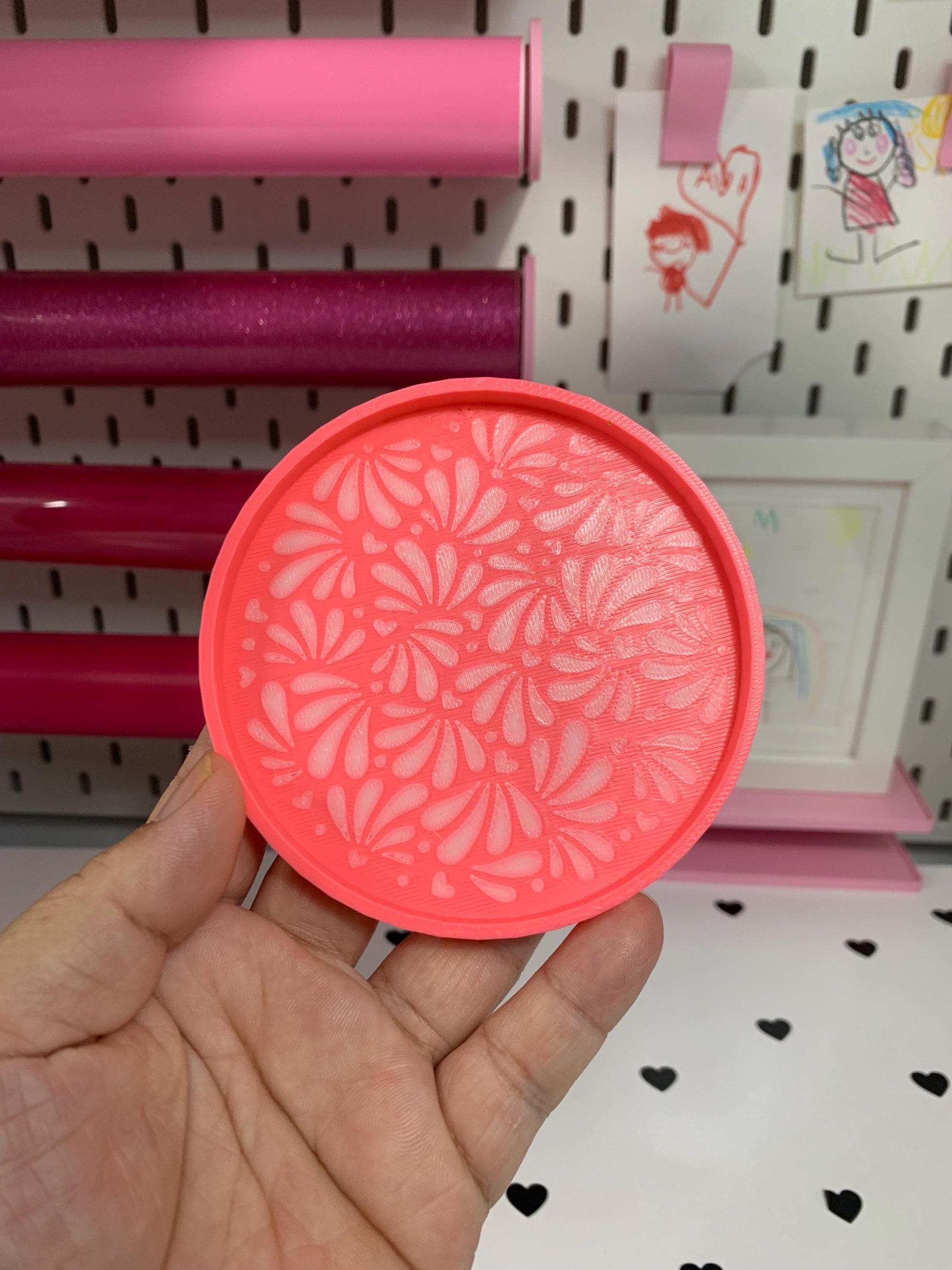 Talavera Coaster 3D Print Files: Mexican-Inspired Design (STL & 3MF) (Digital Download)