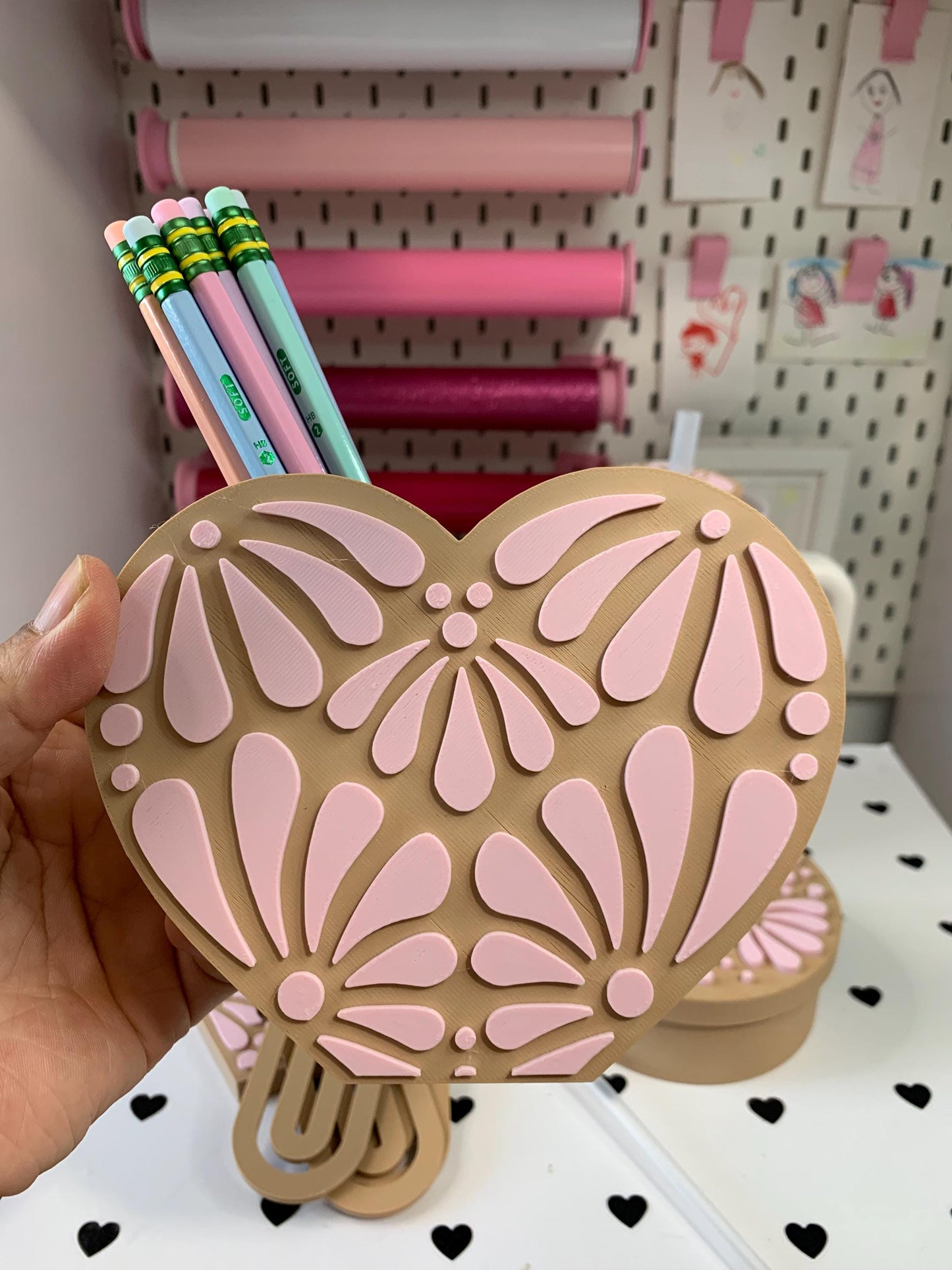 Talavera Desk Accessory STL Files: Pen Holder, Stanley Toppers (Digital Files)