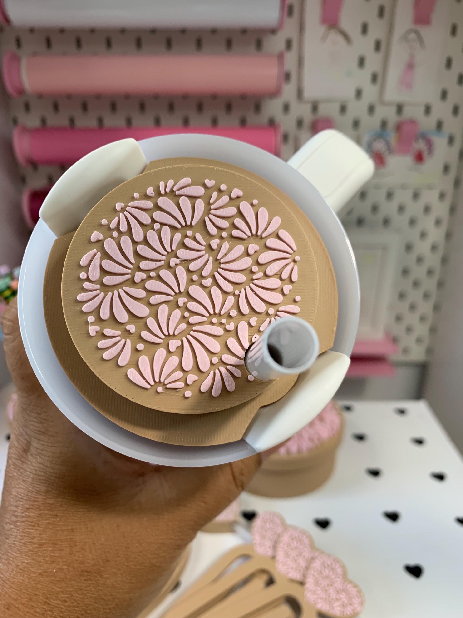 3D Printed Talavera Stanley Topper: Colorful Cup Accessory