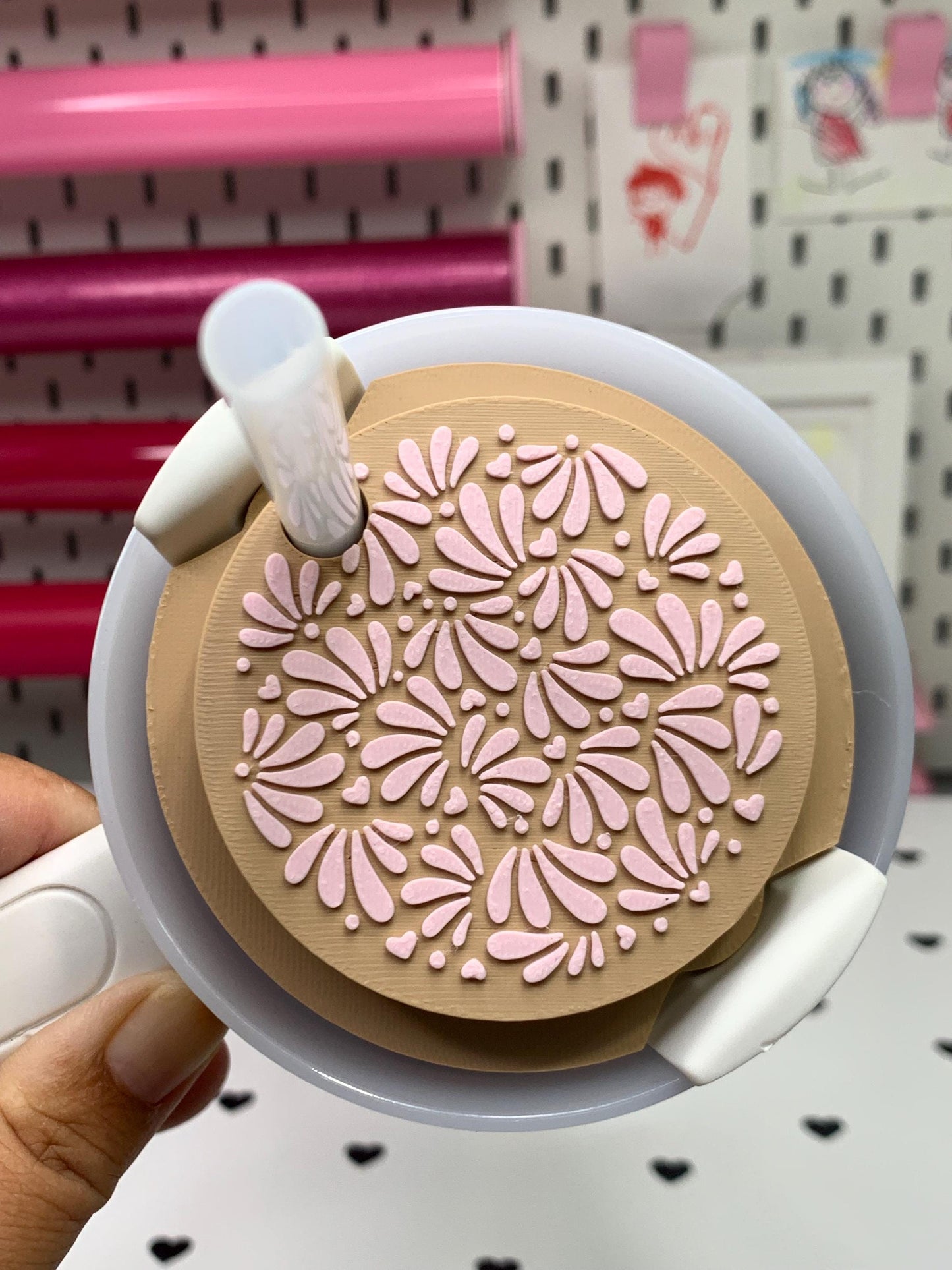 3D Printed Talavera Stanley Topper: Colorful Cup Accessory