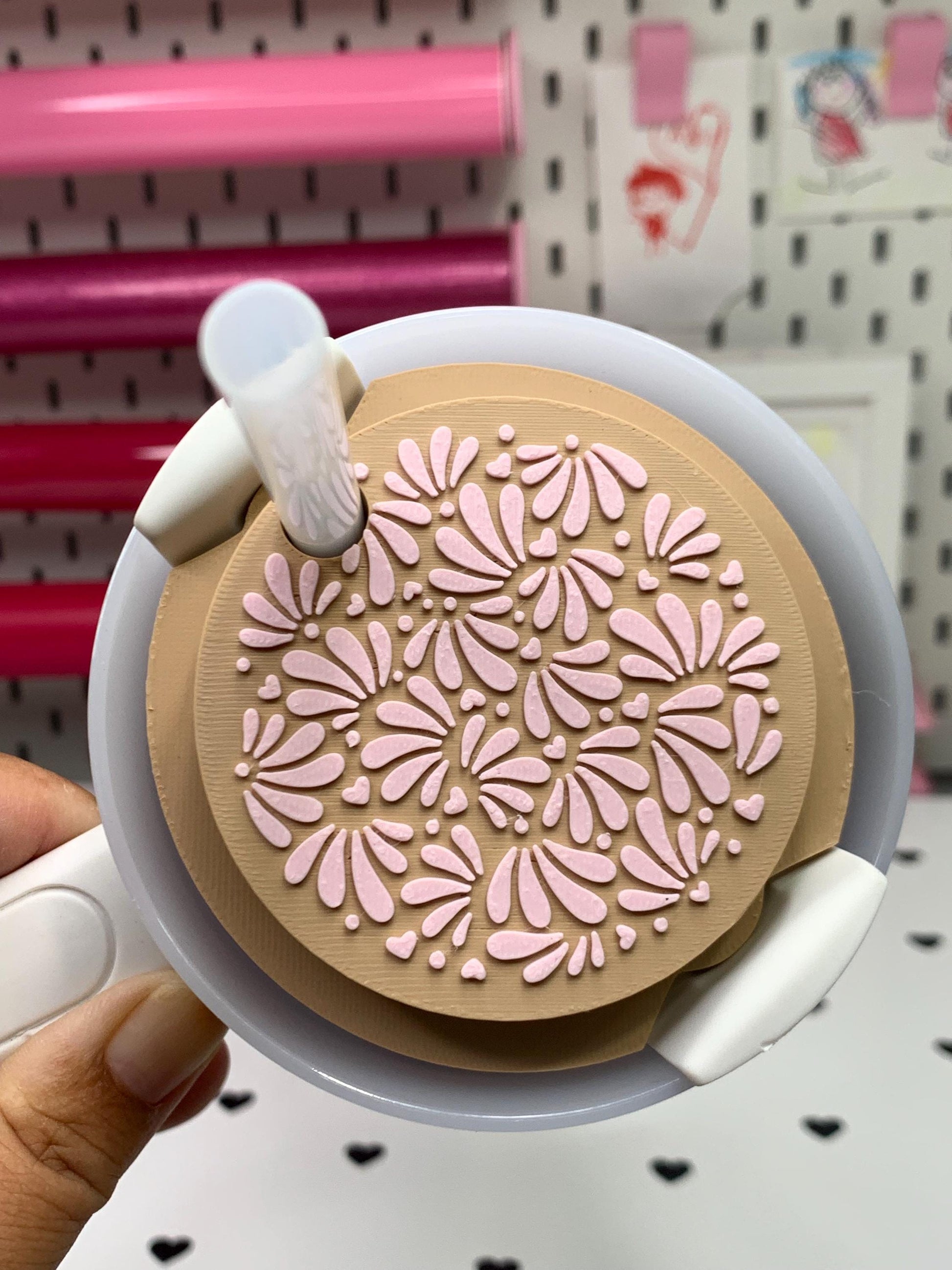 3D Printed Talavera Stanley Topper: Colorful Cup Accessory
