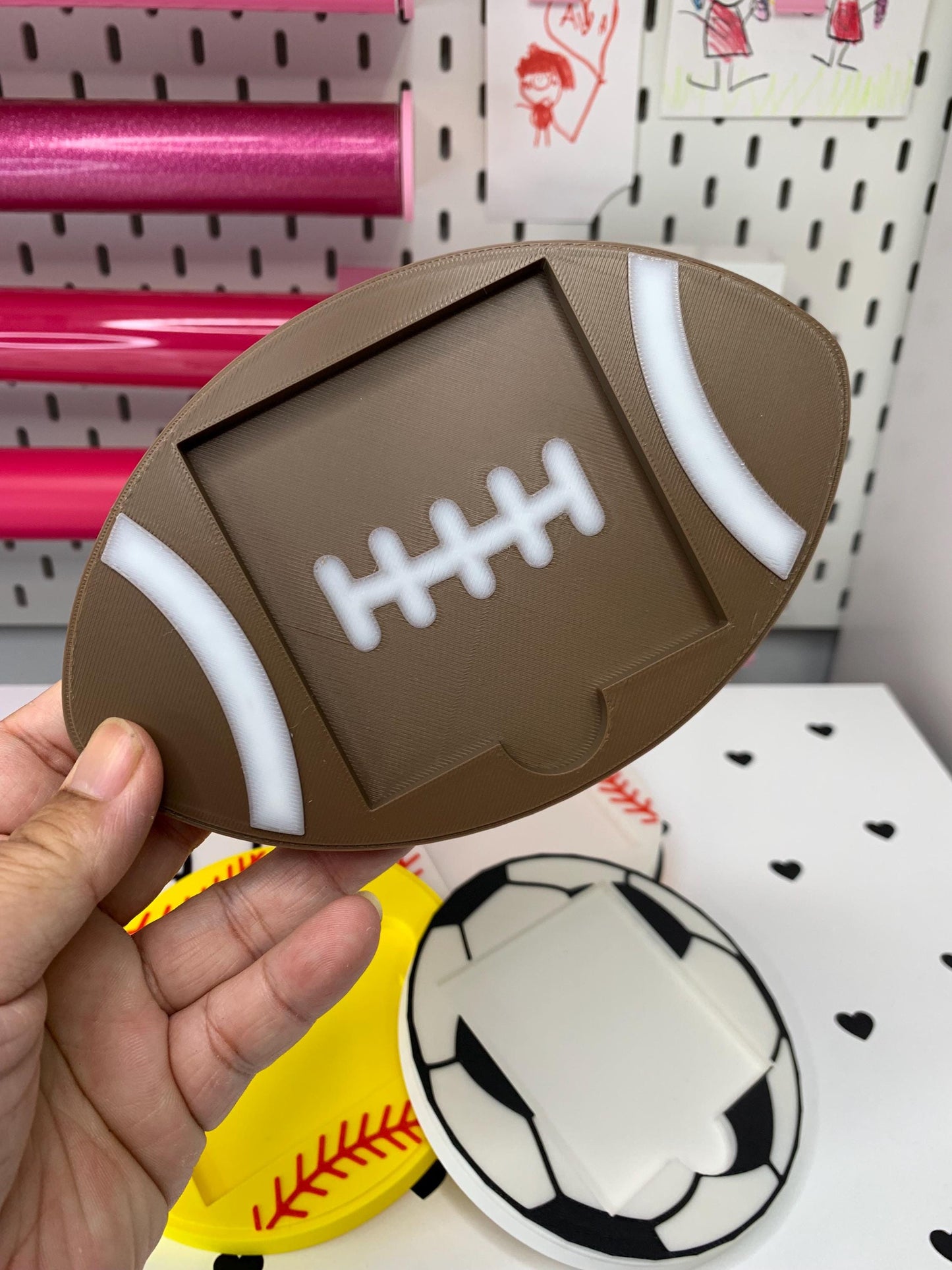 Sports Ball Sticky Note Holder Bundle: 3D Print Files (Digital Download)