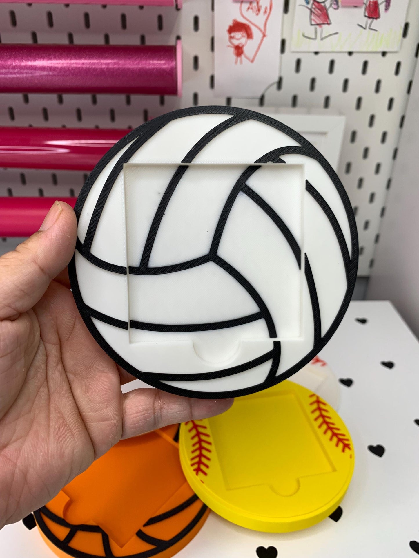 Sports Ball Sticky Note Holder Bundle: 3D Print Files (Digital Download)