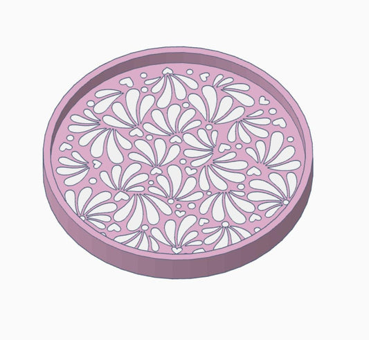 Talavera Coaster 3D Print Files: Mexican-Inspired Design (STL & 3MF) (Digital Download)