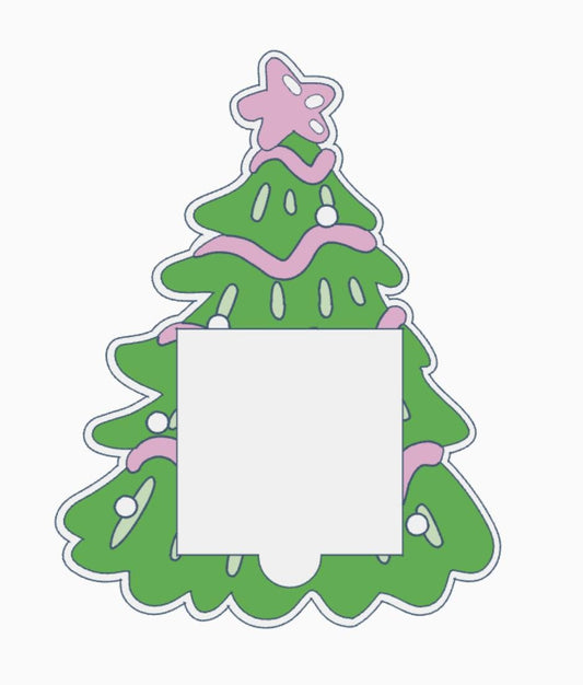 Digital STL File | 3D Christmas Tree with Star Note Holder | Digital STL & 3MF File