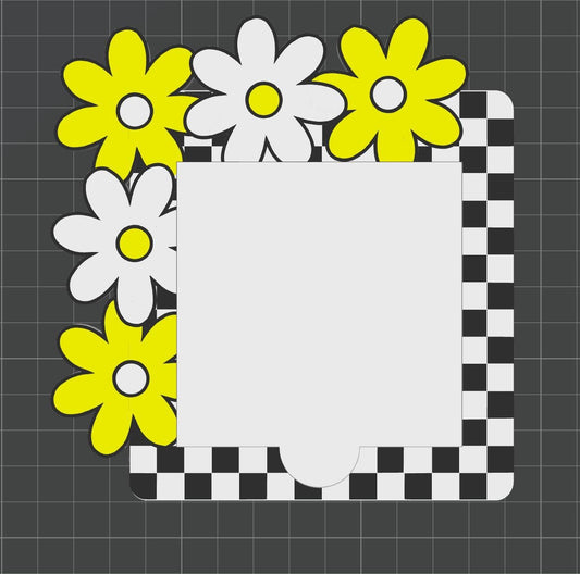 Digital STL File – Daisy Flower Note Holder | 3D Print Digital File | STL + 3MF