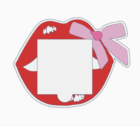 Lip with Bow Note Holder 3D Print File (STL & 3MF)