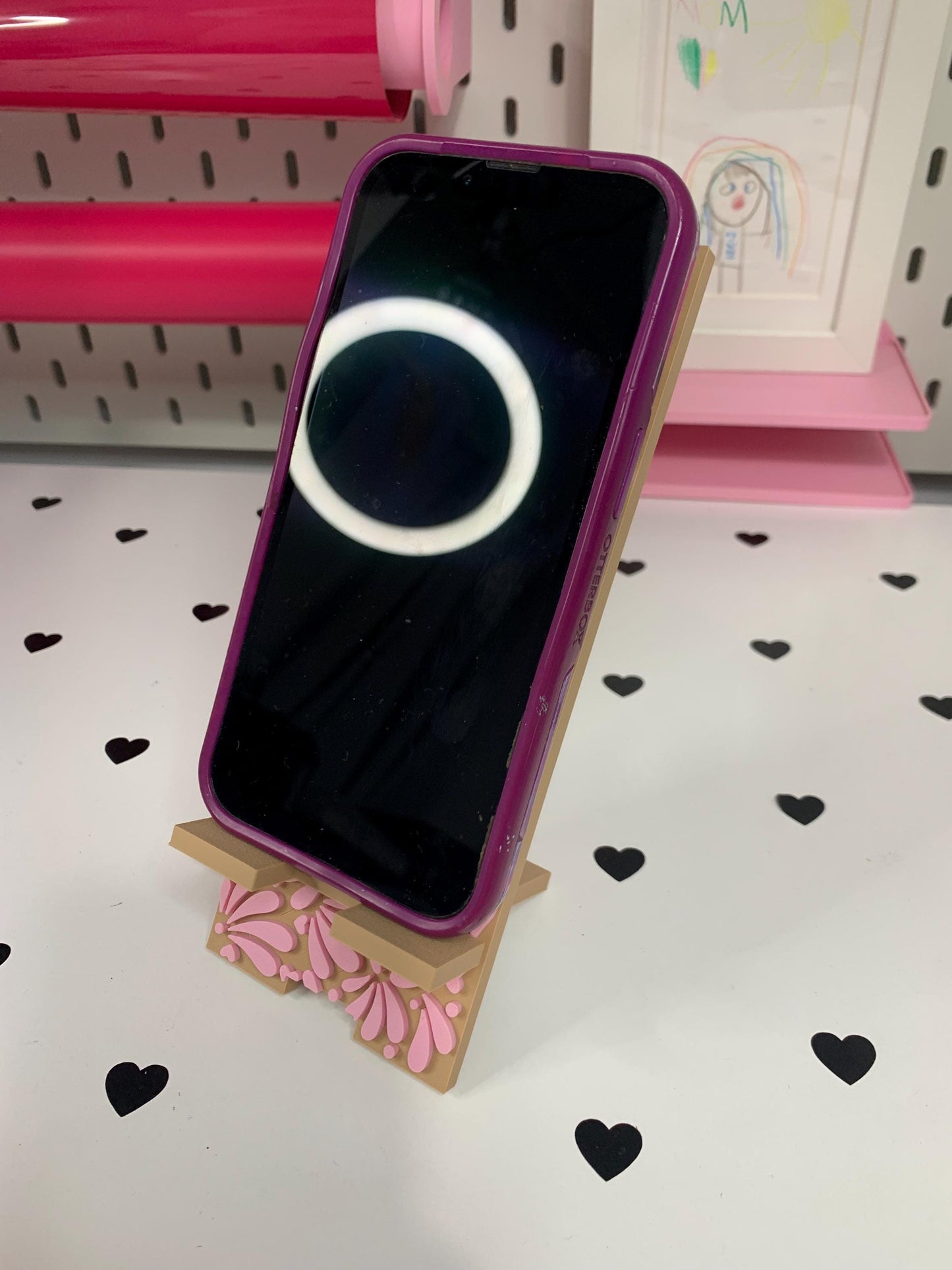 Talavera Phone Stand: 3D Print Floral File (STL & 3MF)