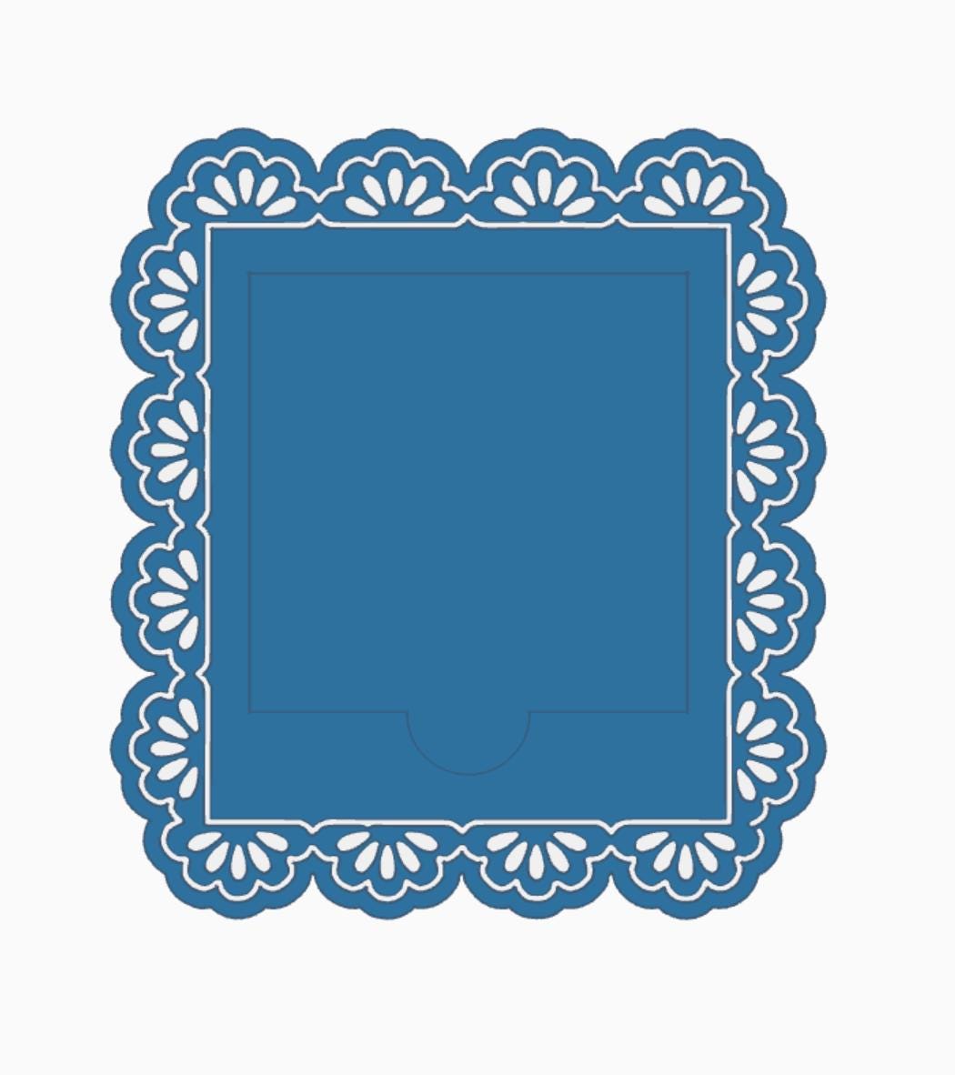 Digital STL File | Lace-Inspired Post-It Note Holder | 3D Digital File | STL & 3MF Download