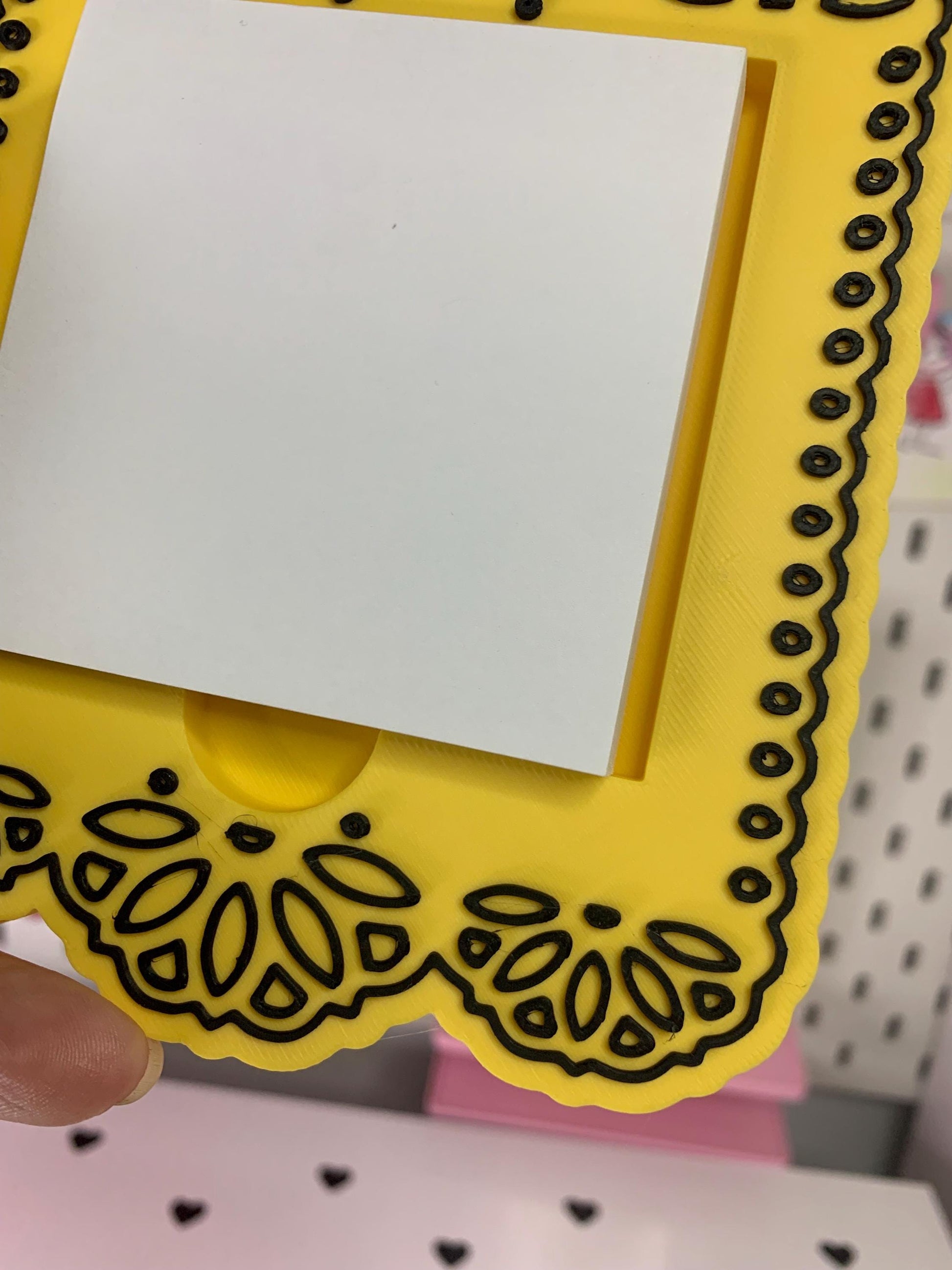 Digital STL File | Fiesta Banner (Papel Picado) Post-It Note Holder | 3D Digital File | STL & 3MF Download