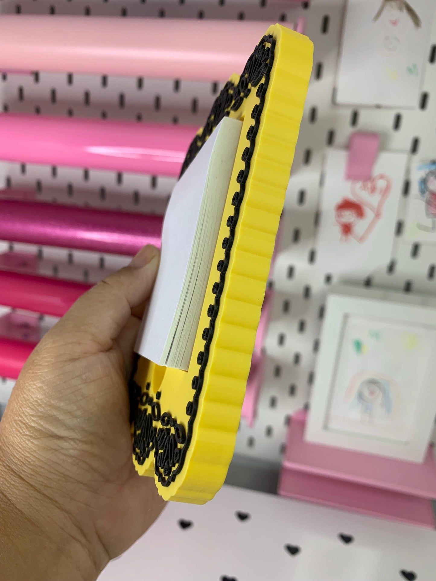 Digital STL File | Fiesta Banner (Papel Picado) Post-It Note Holder | 3D Digital File | STL & 3MF Download