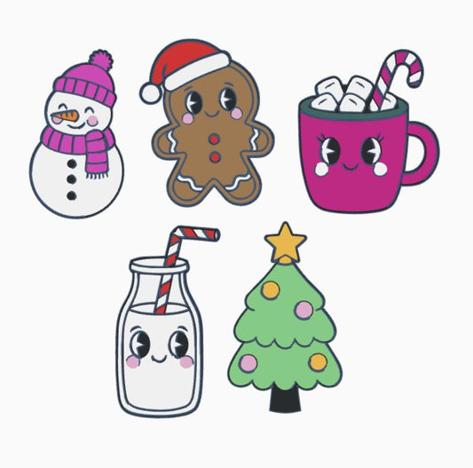 Interchangeable Holiday-Themed Soap Holder – 3D Print STL/3MF Files | Snowman, Gingerbread, Tree, Mug, Milk | Skinny & Chubby BBW Holders