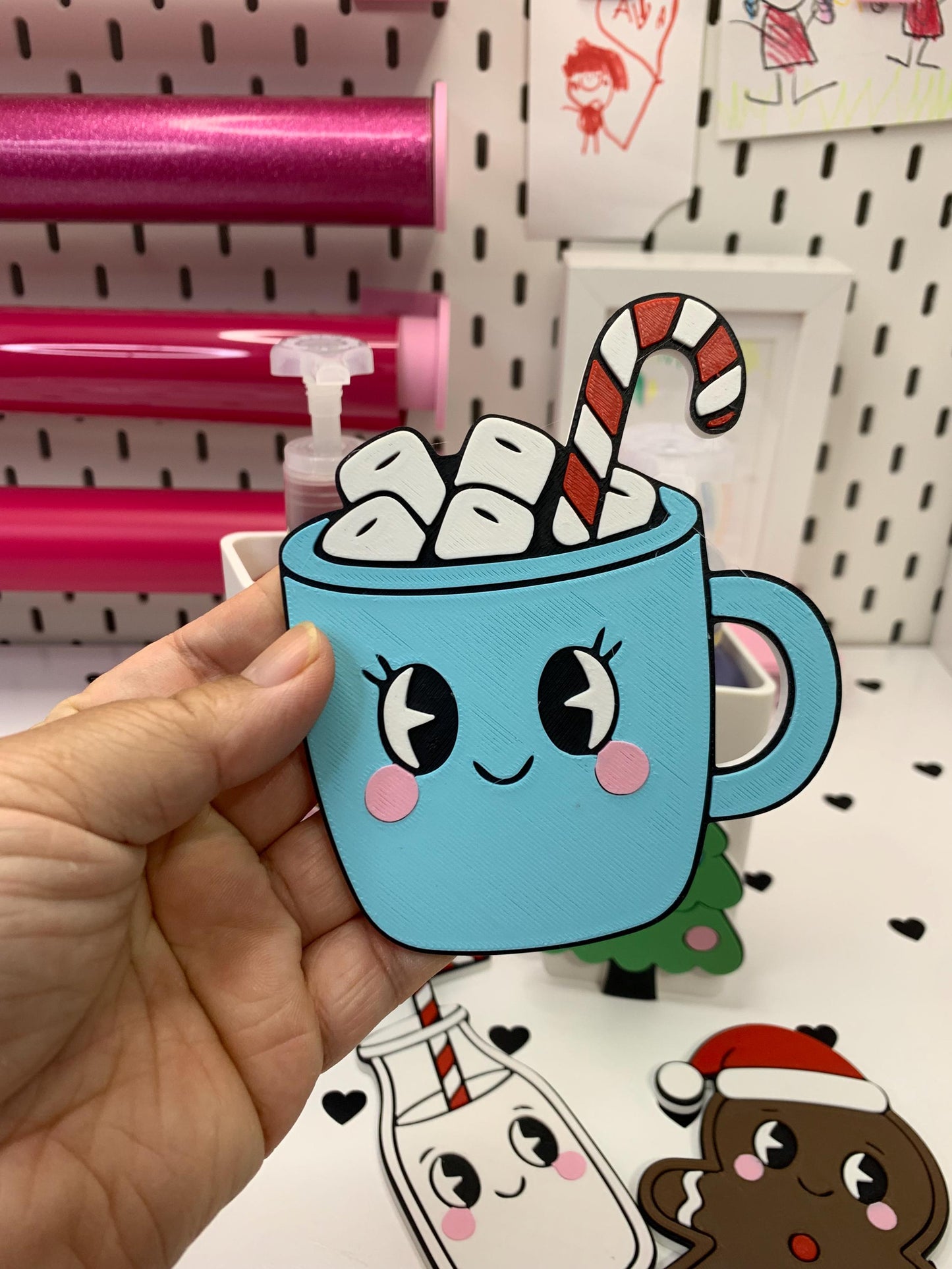 Interchangeable Holiday-Themed Soap Holder – 3D Print STL/3MF Files | Snowman, Gingerbread, Tree, Mug, Milk | Skinny & Chubby BBW Holders
