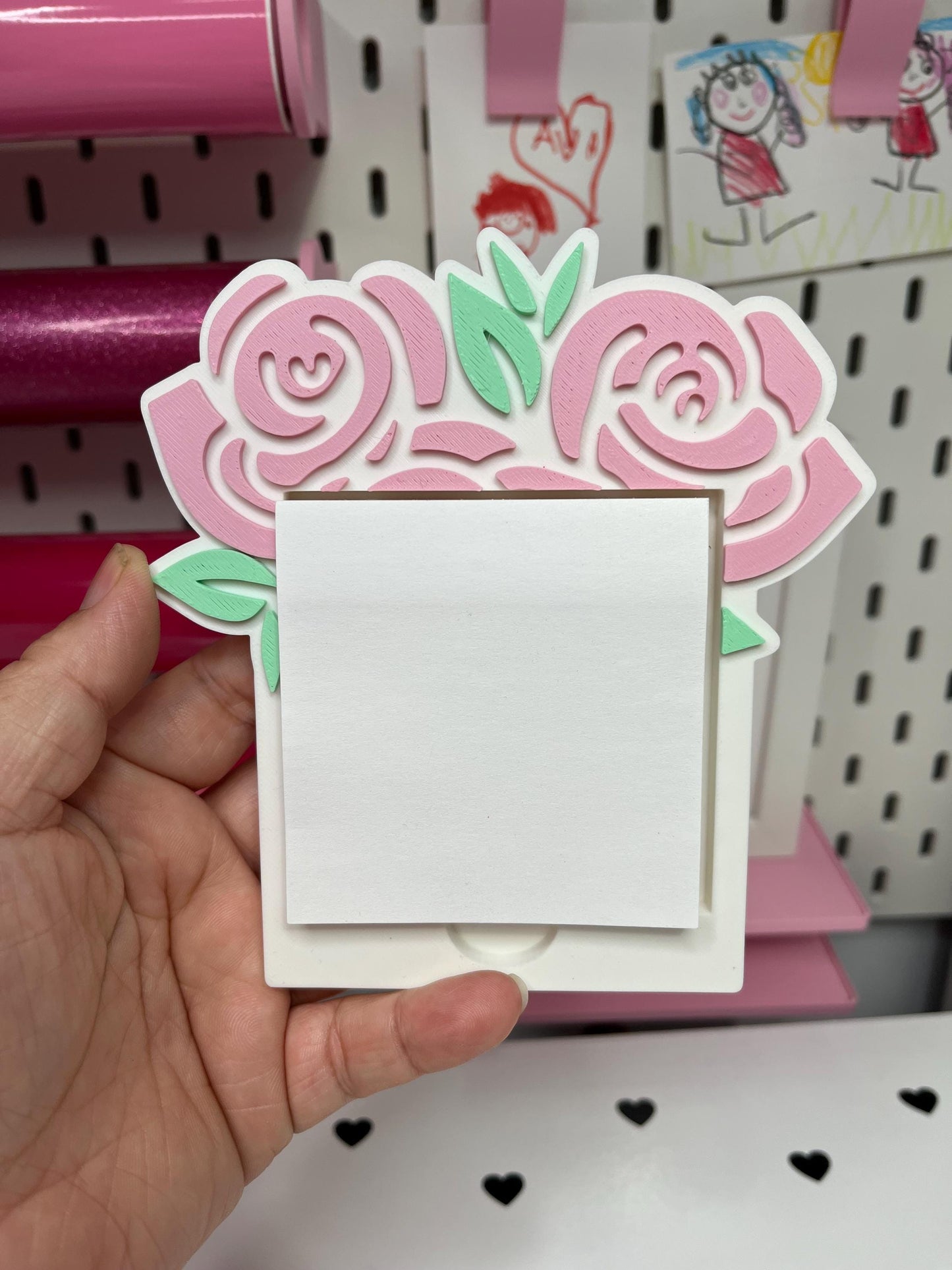 Rose Desk Accessories Bundle – STL & 3MF Files | 3D Print Desk Decor | Digital Download