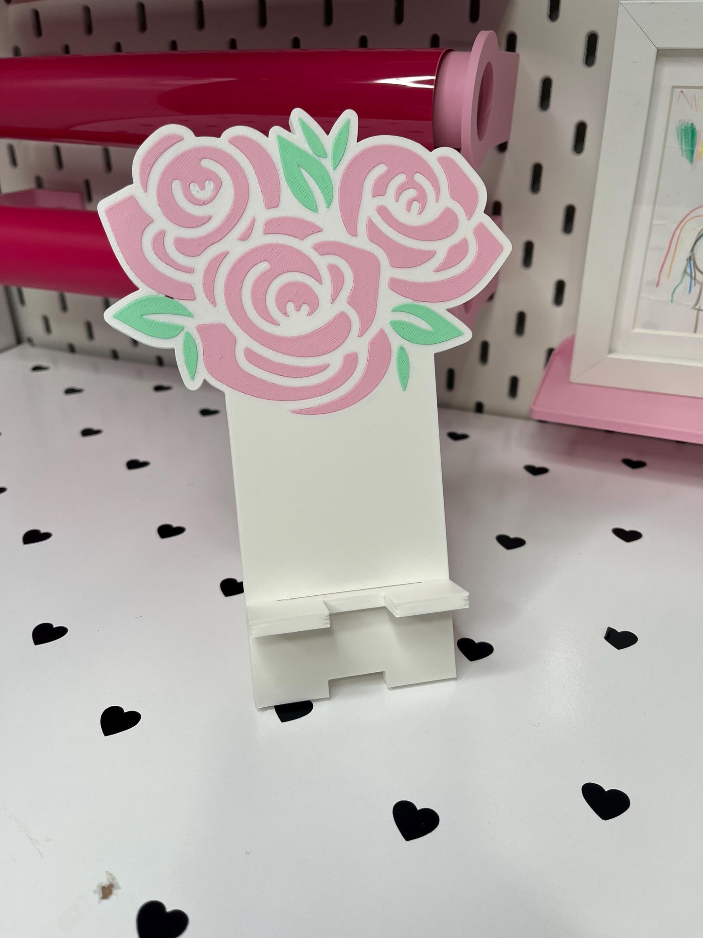 Rose Desk Accessories Bundle – STL & 3MF Files | 3D Print Desk Decor | Digital Download