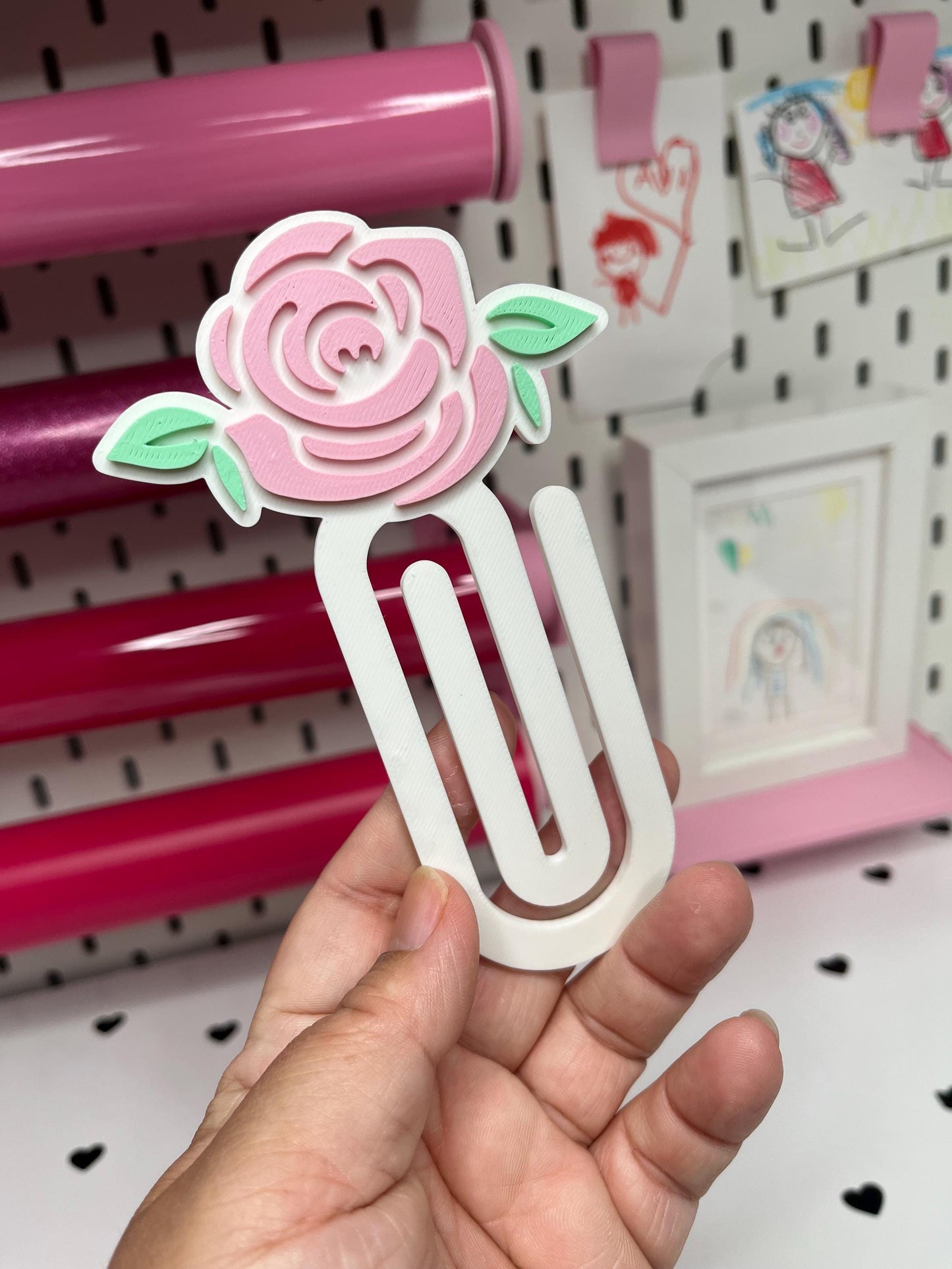 Rose Desk Accessories Bundle – STL & 3MF Files | 3D Print Desk Decor | Digital Download