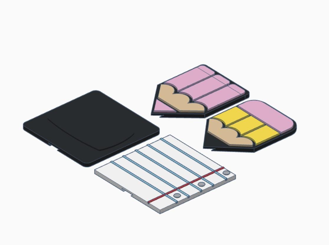 Set of 4 School Supplies Interchangeable Covers – 3MF Digital Files | Digital Download | Labels Included