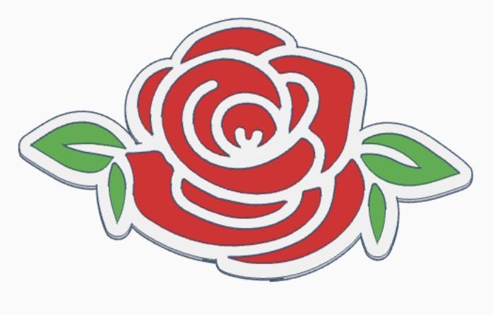 Rose-Inspired Interchangeable Glue Storage Covers – 3MF Digital File | Digital Download