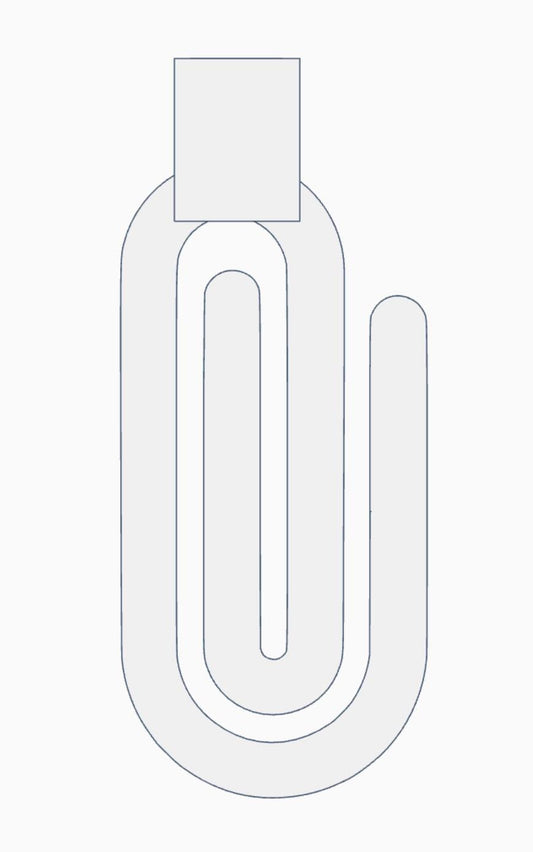 Interchangeable Jumbo Paperclip – 3MF Digital Files | Digital Download