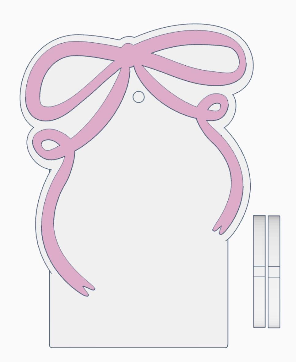 Draping Bow Key Display Stand – 3MF Files | Digital Download Key Display Stand