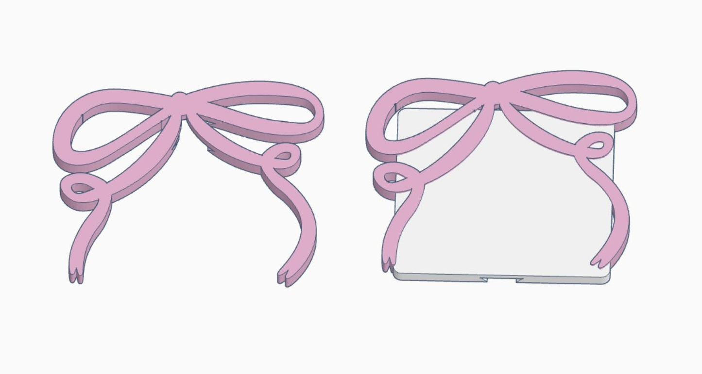 Draping Bow Interchangeable Cover – 3MF Files | Digital Download | Interchangeable for Hand Soap Base | Hand Sanitizer Base | Desk Org Base