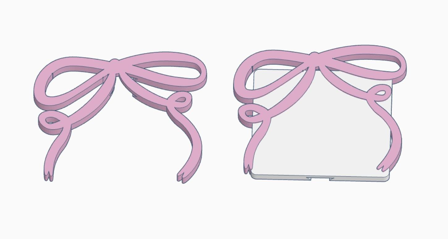 Draping Bow Interchangeable Cover – 3MF Files | Digital Download | Interchangeable for Hand Soap Base | Hand Sanitizer Base | Desk Org Base
