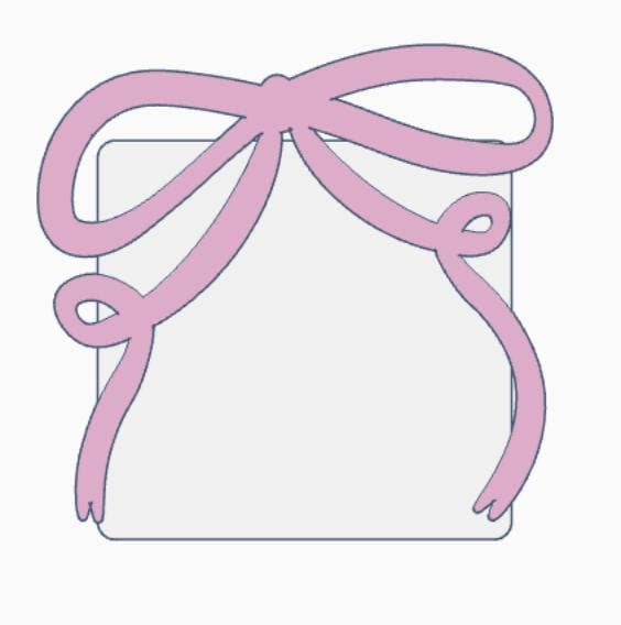 Draping Bow Interchangeable Cover for Glue Storage – 3MF Files | Digital Download | Interchangeable Cover for Glue Storage