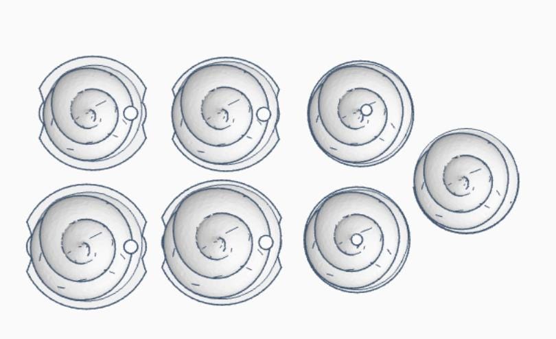 Cream Swirl Lid Topper 3MF Files | Digital Download | Stanley 20oz | 30oz and 40oz | 18oz Libbey Glass Lid Topper